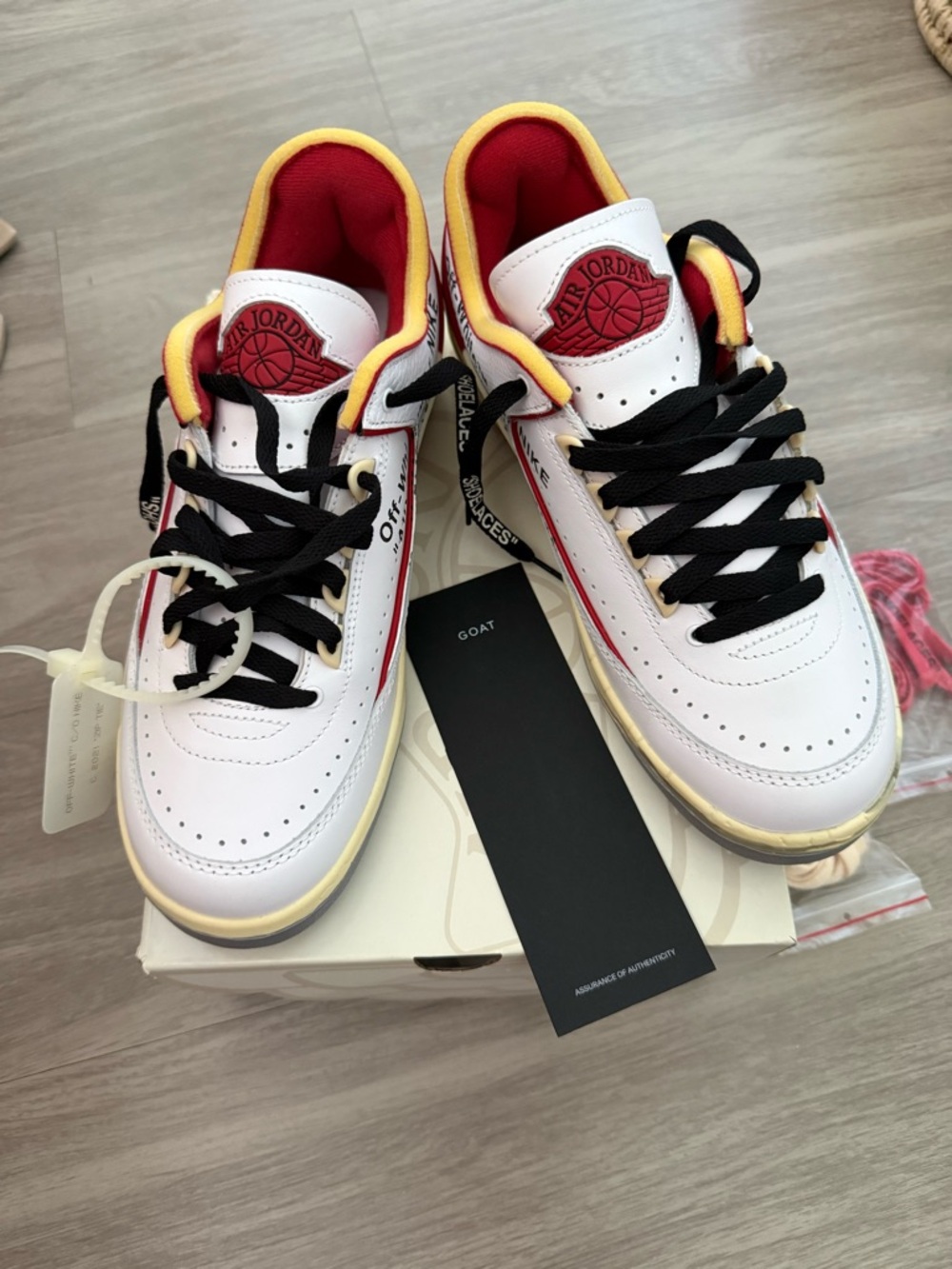 Jordan Air Jordan 2 Retro Low SP White Red Black - Size 8